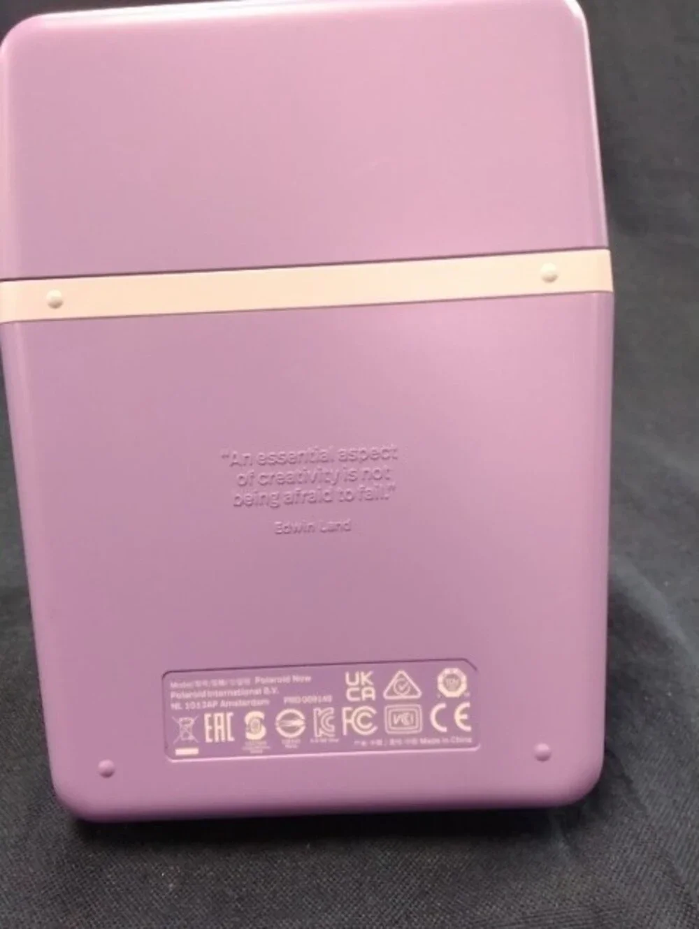 Polaroid Pastel Pink and Lavender Instant Camera with Rainbow Accent
